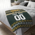 thumbnail image 5 of Green Bay Throw Blanket Custom Name and Number Blanket for Men Women Boy Gifts, 5 of 5