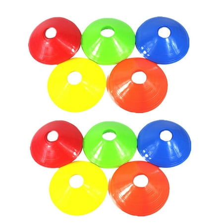 

10 Pcs Football Training Sign Dish Plate Obstacle Marker Football Training Discs
