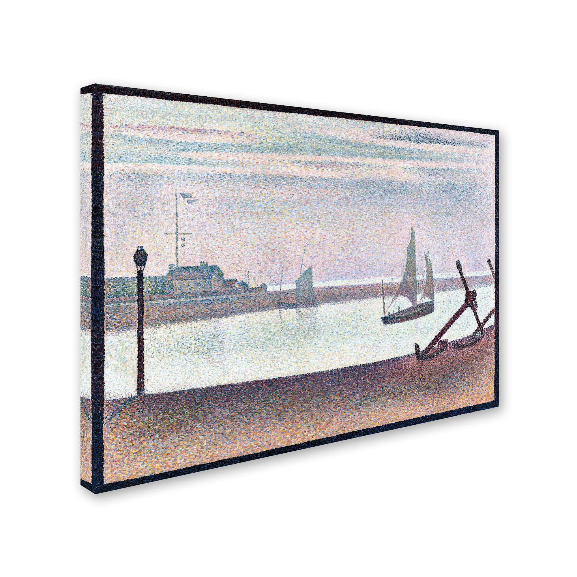 Trademark Fine Art 'The Channel At Gravelines Evening' Canvas Art by Georges Seurat