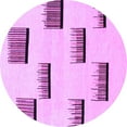 thumbnail image 1 of Ahgly Company Indoor Round Solid Purple Modern Area Rugs, 5' Round, 1 of 4