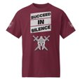 thumbnail image 2 of SUCCEED IN SILENCE FITNESS WARRIOR DryBlend® T-Shirt By Valiant American (Maroon, 4XL), 2 of 5