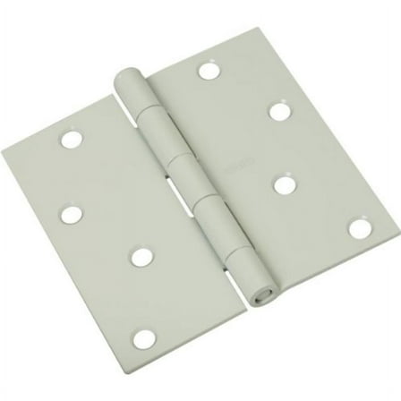 Hardware Rp741 4" X 4" Square Corner Residential Hinge In Prime Coat White