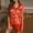 Orange, variant on TopLLC Pajama Sets Lounge Sets for Women ,Women'S Sleepwear Womens Silk Satin Pajamas Set Two-Piece Sleepwear Loungewear Pajama Sets Pajama Sets