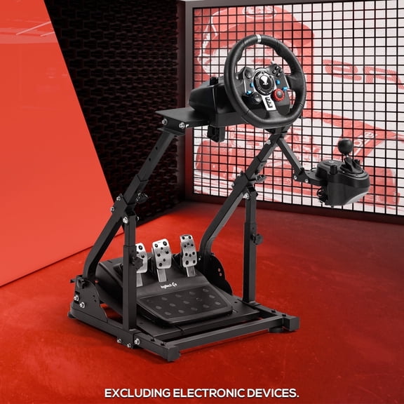 Supllueer Racing Wheel Stand Simulator Cockpit Ultra-stable Fit Logitech G29 G920 Thrustmaster T300RS.Excluding electronic devices