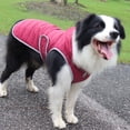 thumbnail image 3 of Wine red hooded pet clothes Autumn and winter dog clothes Belt dog clothes-:;:;-l, 3 of 5