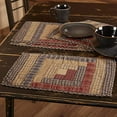 thumbnail image 3 of Navy Blue Rustic & Lodge Tabletop Kitchen Millsboro Cotton Hand Quilted Patchwork Rectangle Placemat Set of 6, 3 of 3