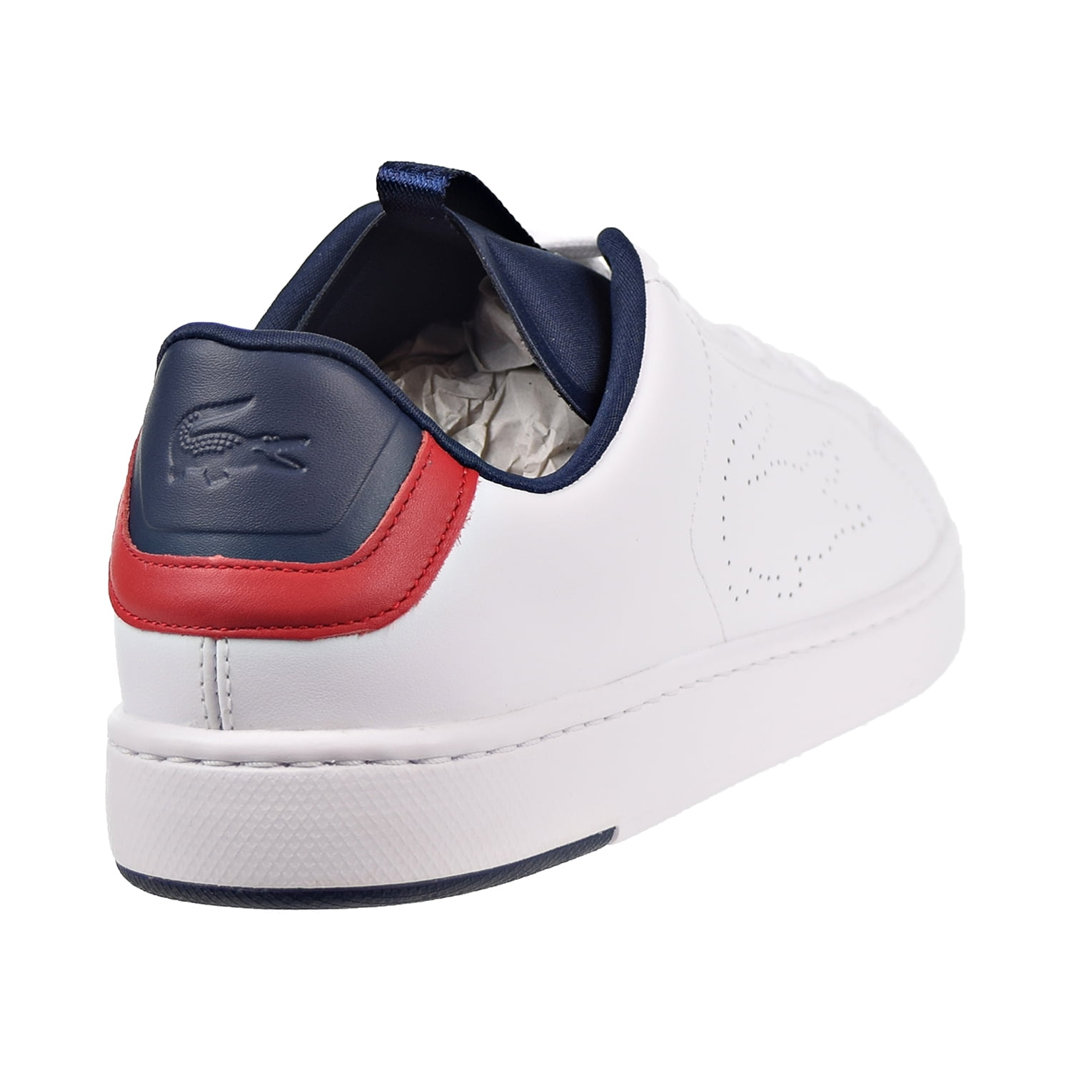 Lacoste Game Advance 0721 White/Navy/Red Men's Shoe - Hibbett