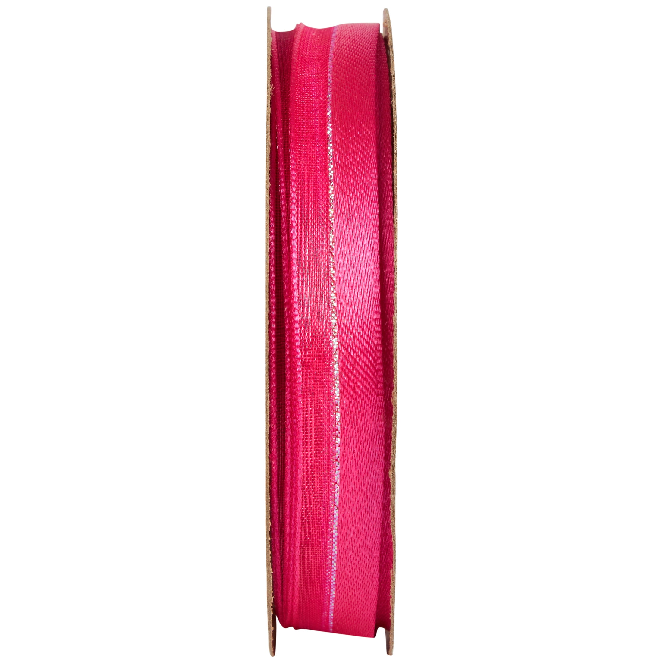Hello Hobby HOTPINK Sheer elegance 3/8 inch x 3 yard ribbon for sewing, crafts and gifting