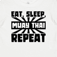 thumbnail image 4 of Inktastic Eat, Sleep, Muay Thai, Repeat Boys or Girls Baby T-Shirt, 4 of 5