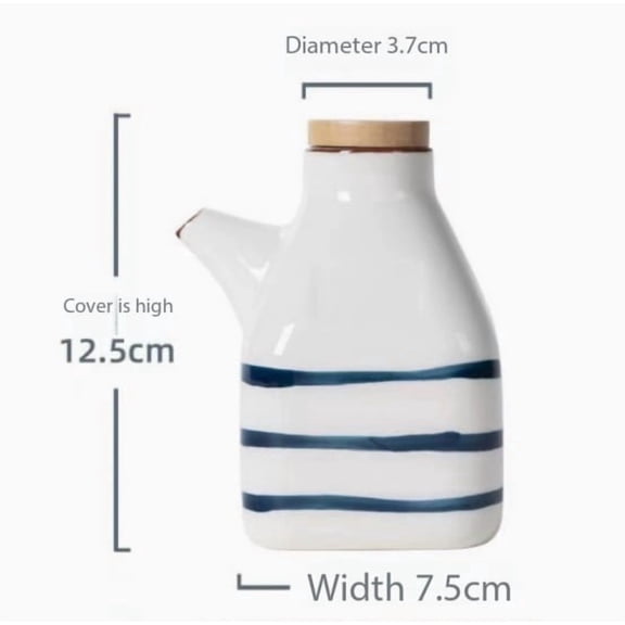 Elegant Glass Oil Pot - Stylish Kitchen Oil Bottle for Olive Oil, Vinegar, and Dressings