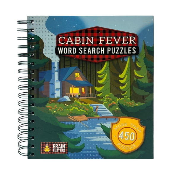 Brain Busters Cabin Fever Word Search Puzzles, (Spiral-Bound)