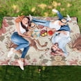thumbnail image 6 of Running Horse and Rose Extra Large Picnic Beach Blanket Waterproof Sand Proof Portable Outdoor Mat 60x80, 6 of 9
