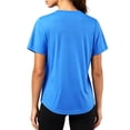 thumbnail image 3 of NELEUS Womens Plus Size Workout Shirts V-Neck Short Sleeve Tops UPF 50+ Sun Shirt Moisture Wicking Loose Fit Top for Athletic,Light Blue,US Size 2XL, 3 of 10