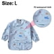 thumbnail image 2 of Full Sleeved Bib - Baby & Toddler Waterproof Smock with Tug-Proof Closure-Blue, 2 of 4