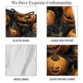 thumbnail image 4 of luoweisi Men's Beach Shorts Quick Dry Swim Trunks with Mesh Lining Halloween Pumpkin L, 4 of 5