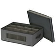 thumbnail image 3 of Household Essentials Mug and Tumbler Vision China Storage Box Chest, Gray, 3 of 7