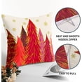 thumbnail image 3 of Red Christmas Pillow Covers 16x16 Inch Set of 2 Santa Tree Gold Snowflake Xmas Decorative Square Throw Pillows for Couch Winter Holiday Pillow Cases Farmhouse Home Decor for Sofa Porch Outdoor, 3 of 6