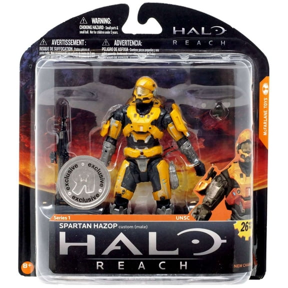 McFarlane Halo Reach Series 1 Spartan Hazop Action Figure (Gold)