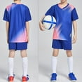 thumbnail image 4 of Hienoo Boys Football Tracksuit Quick Dry Short Sleeve Tshirt and Shorts Outfits, 4 of 6