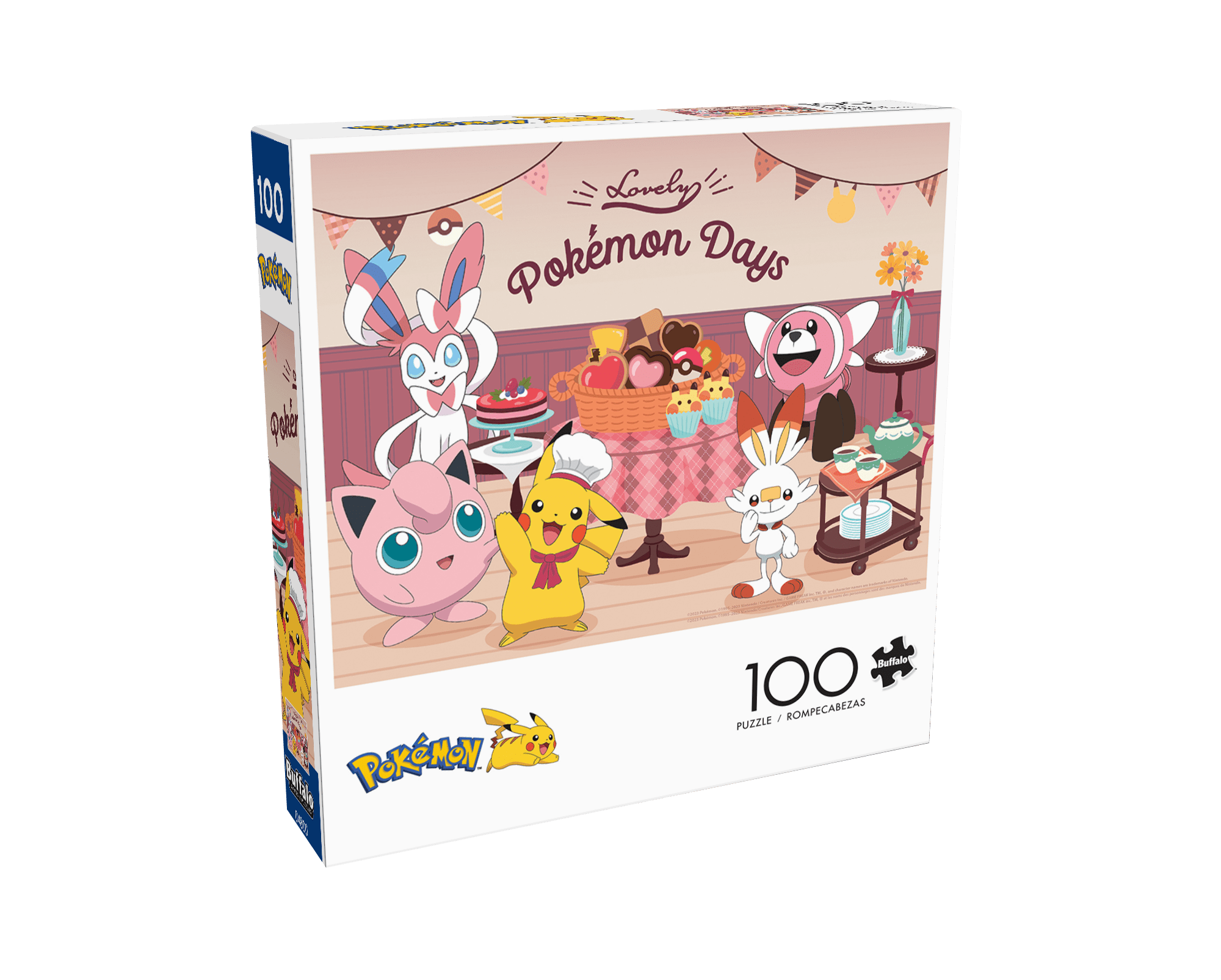 Buffalo Games 100-Piece Pokemon Lovely Pokemon Days Kids Interlocking Jigsaw Puzzle