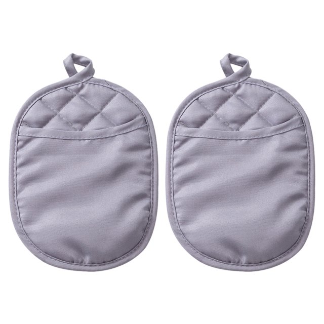 2 agarraderas con bolsillos, almohadillas calientes resistentes al calor para cocinar en la cocina 18*23cm
