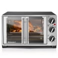 thumbnail image 1 of Elite Gourmet ETO2530M - Horno tostador de doble puerta francesa, hornear, asar, tostar, mantener el calor, se adapta a pizza de 12 pulgadas, capacid, 1 of 7