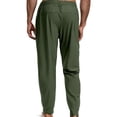 thumbnail image 5 of Breezora Mens Lightweight Quick Dry Hiking Pants with Zipper Pockets Breathable Stretch Outdoor Trousers for Fishing Travel Summer XXXL Size Green, 5 of 7