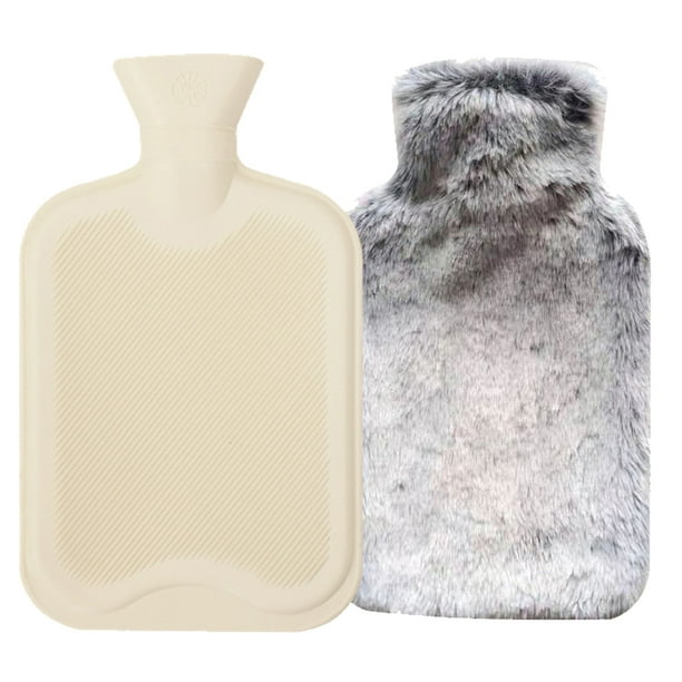 Hot Water Bottle Rubber with Soft Cover Hot Water Bag for Cramps, Neck