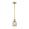 thumbnail image 2 of Innovations Lighting  Franklin Restoration Bell - 1 Light 5" Stem Hung Mini Pendant Silver Plated Mercury/Satin Gold, 2 of 5