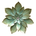 thumbnail image 1 of Zanna Rustic Green Embellished Flower Metal Wall Decor, 1 of 2