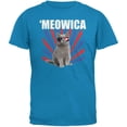 thumbnail image 1 of Cat T-Shirt pour Adulte 4th of July Meowica Bleu Saphir, 1 of 1