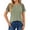 C Army Green, variant on UVN Blouses for Women Short Sleeve Lace Tops Summer Casual Crewneck Pleated Shirts