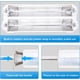 thumbnail image 5 of Organizador 3 en 1 de papel de aluminio y envoltura de plástico, dispensador de envoltura de plástico magnético con cortador, organización y almacenamiento de papel de aluminio, 5 of 5