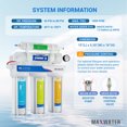 thumbnail image 2 of Max Water 5-Stage Home Drinking Reverse Osmosis System 50 GPD with 9 Water Filters, 2 of 5
