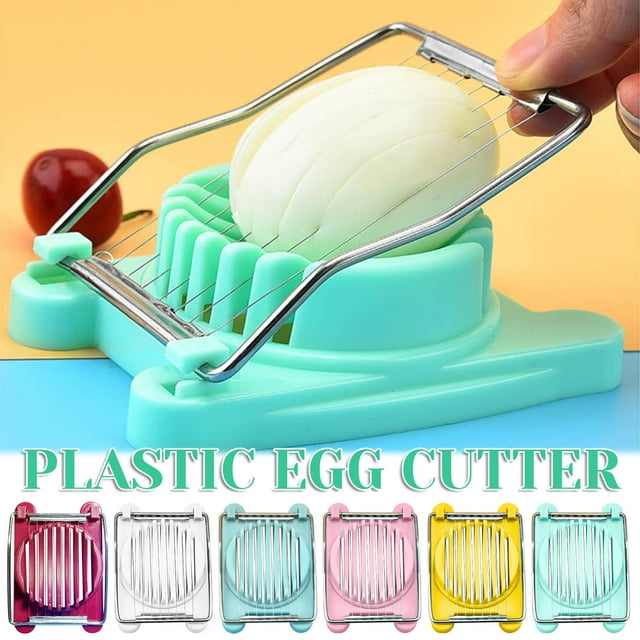 SSZMDLB 6Pcs Egg Slicer, Multifunctional Stainless Steel Egg Cutter Tool for Hard Boiled Eggs, Mushrooms and Fruits, Manual Kitchen Gadget for Restaurant and Home Use, Boiled Egg Slicer Cutter