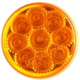 thumbnail image 4 of CCIYU 10 Pcs Replacement fit for Truck Trailer Stylish Amber Round Side Marker Light 2" 9 LED Clearance Marker Lamp w/Rubber Mounting Grommet and Pigtails, 4 of 5