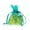 Dark  Green, variant on Organza Favor Pouch Bag, 3-Inch x 4-Inch, 12-Count