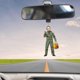 thumbnail image 1 of Horror Movie Character Car Rearview Mirror Hanging Pendant Halloween Decoration Flat Car Rearview Mirror Hanging Pendant Festival Party Supplies, 1 of 4
