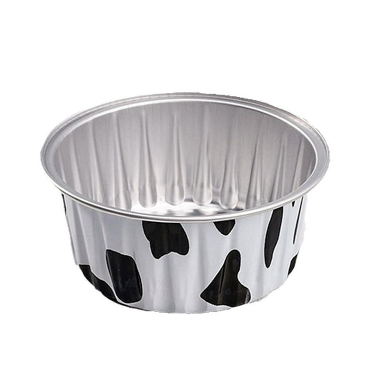 10X Aluminium Foil Tin Cup Pudding Cake Moule Réutilisable Petite Cuisson R