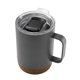 thumbnail image 3 of Paquete con 25 piezas de Taza térmica de acero inoxidable con base de corcho gris 7.1 x 12.8, 3 of 5