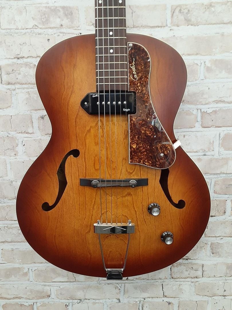 Buy Godin 5th Avenue Kingpin Archtop Hollow Body Electric Guitar Cognac Burst Online at Lowest