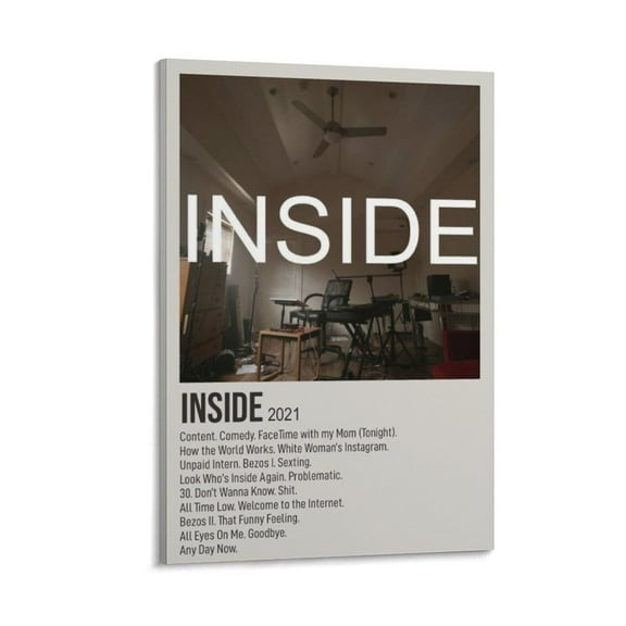 Inside 2021 Bo Burnham Canvas Poster Wall Decorative Art Painting Living Room Bedroom Decoration Gift