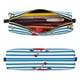 thumbnail image 2 of Disketp Red Funny Crab on Blue Stripe Estuche de Lápices de Cuero con Cierre, Estuche Compacto para Papelería, Bolígrafos y Accesorios Pequeños, 2 of 7