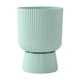 thumbnail image 2 of Maceta moderna de plástico con base desmontable para almacenar agua | Maceta ligera de pie alto para plantas de interior | Diseño autorriego y transpirable que previene la pudrición de las raíces |, 2 of 6