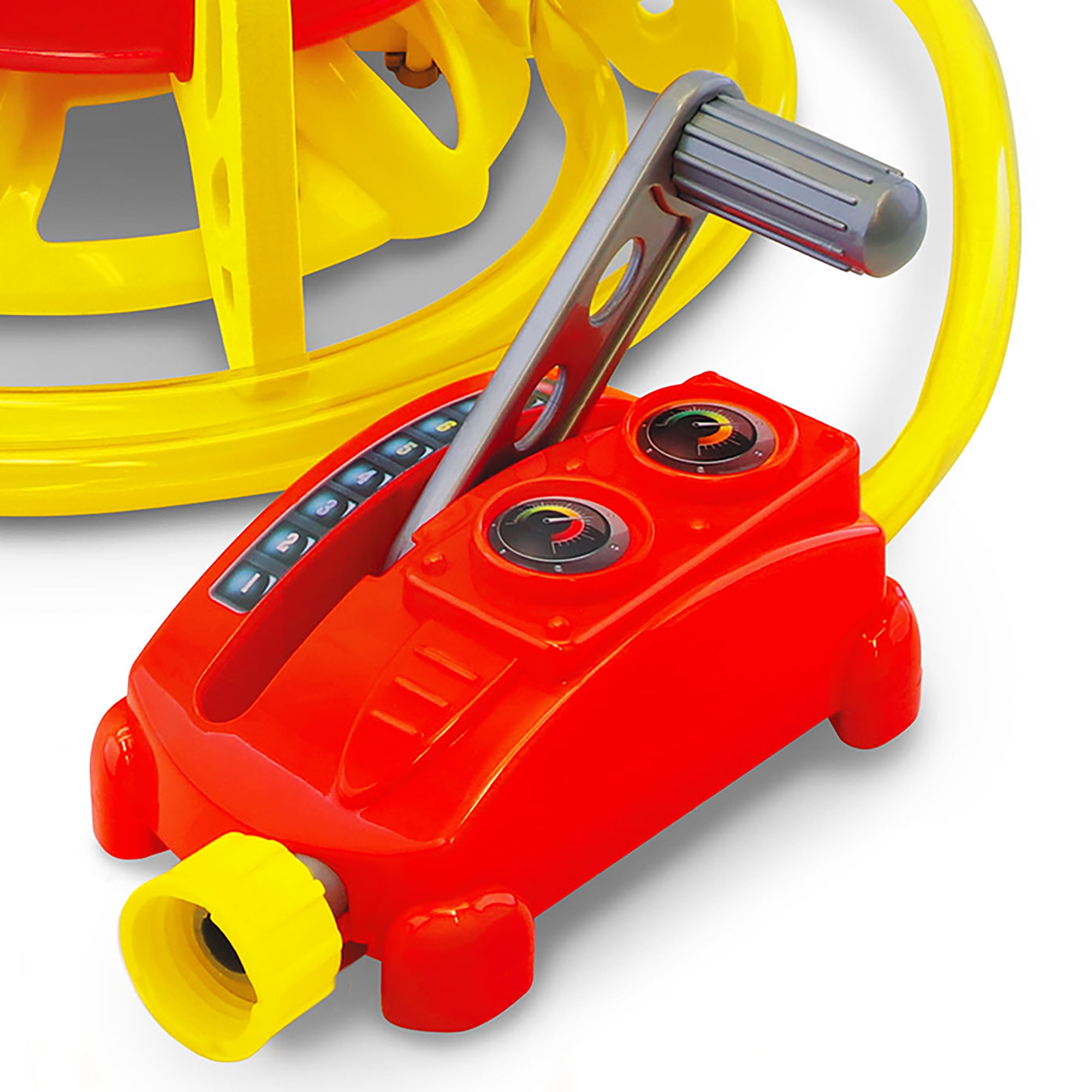 Lanard: Water-Powered Splash Rocket Sprinkler - Hovers & Sprays Water, Controllable Launcher, Flies Up To 16 ft, Hose Attaching, Outdoor Toy, Kids 5+