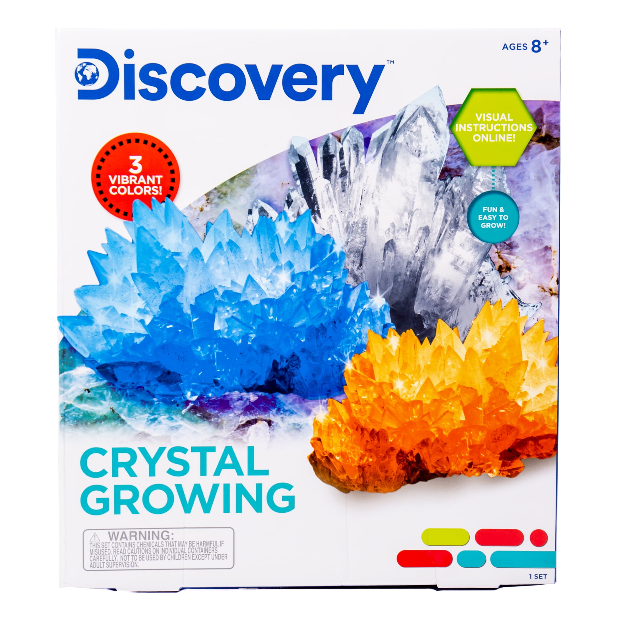 Details about   Brand New Smithsonian Micro Crystal Growing Science Kit STEM Grows 2 Crystals 