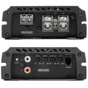 NVX NDA15001 Monoblock Car Amplifier 3000W Peak N-Series Class-D 1-Ohm Stable with Remote Bass Knob