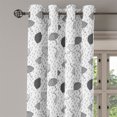 thumbnail image 2 of Ambesonne Abstract Grommet Curtain, Greyscale Umbrellas, 50" x 72", Grey Pale Grey White, 2 of 6