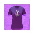 thumbnail image 2 of Playera Blusa Con Estampado De Conejo Kawai Con Caras Fantasmas Ropa Para Mujer Color Morado Talla Chica Marca Emil SaEs, 2 of 4