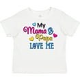 thumbnail image 3 of Inktastic My Mama and Papa Love Me with Hearts Boys or Girls Toddler T-Shirt, 3 of 5